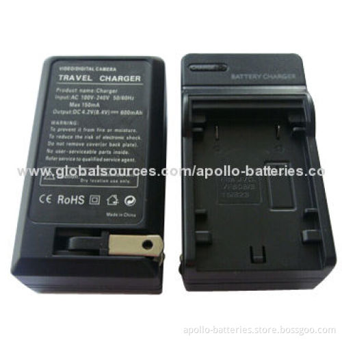 Camera battery charger for JVC-VF808, 4.2V/600mAh